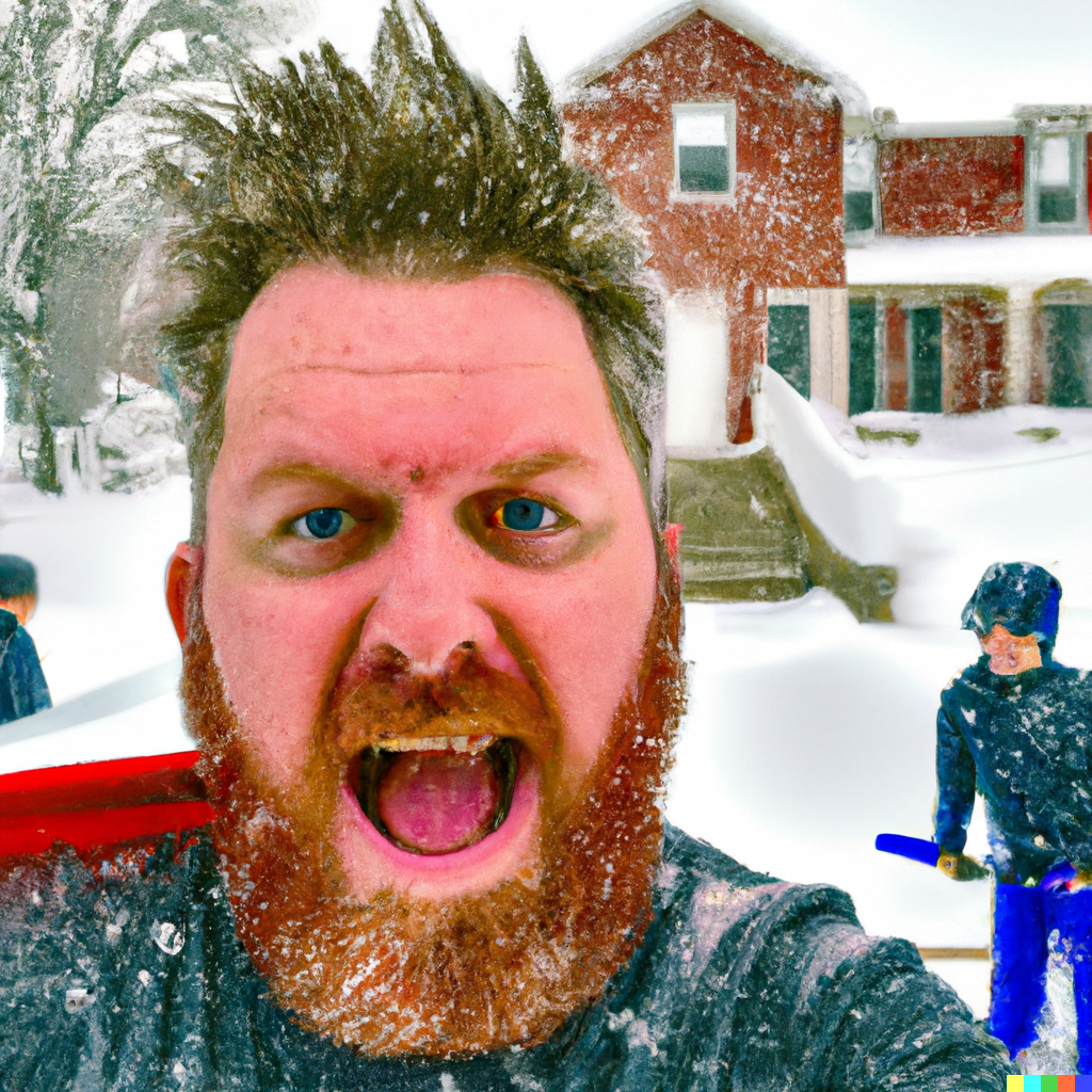 Man in snow DOLLE