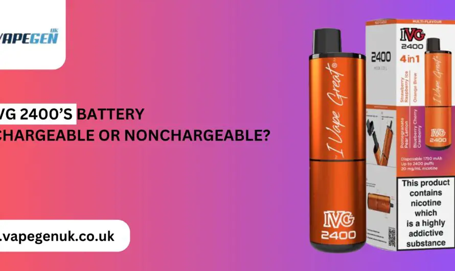 Is IVG 2400’s Battery Rechargeable or Nonchargeable?  