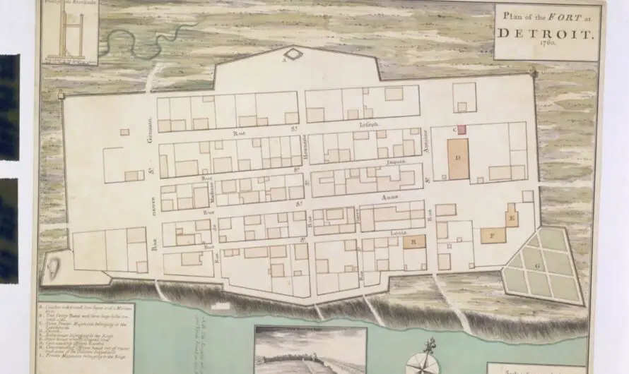 The University of Michigan Library Acquires Rare 1761 Map of Fort Detroit