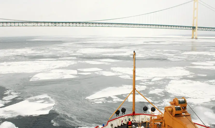 U.S. Coast Guard launches Operation Taconite ice breaking duty to keep Michigan shipping open