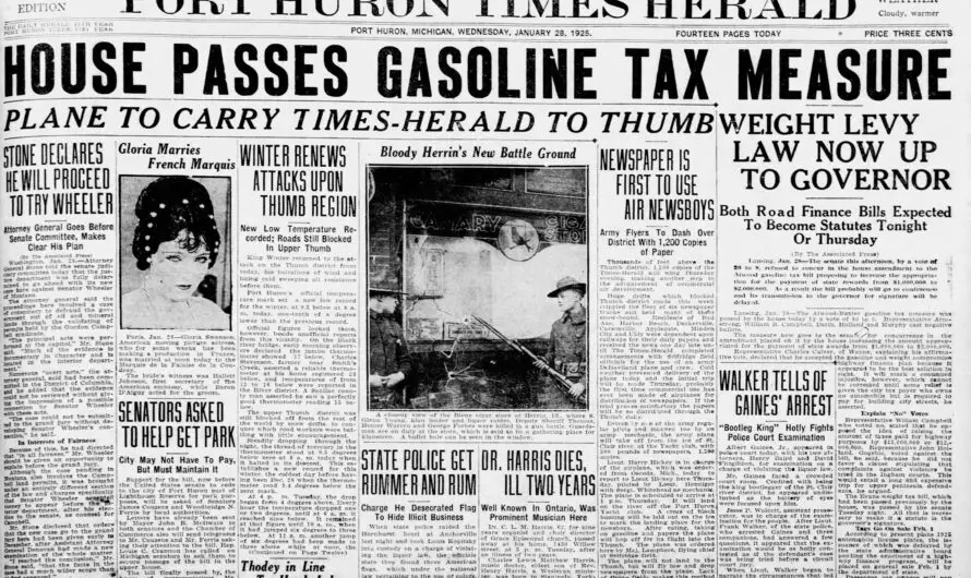 1925’s Historic Aerial Newspaper Delivery: How Planes Connected Michigan’s Thumb During a Blizzard