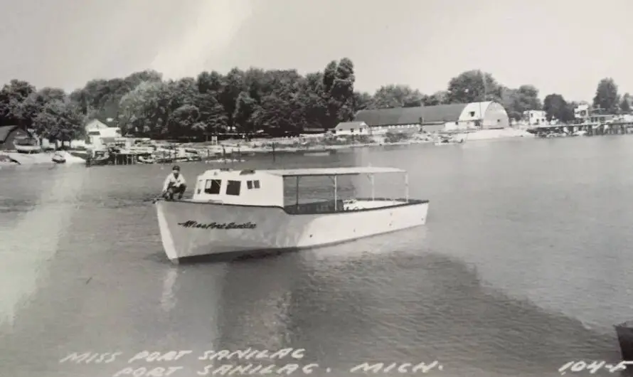 Aboard the Miss Port Sanilac 1960