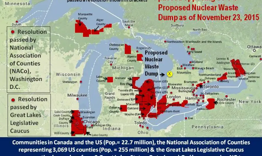 Canada Feds “OK” Proposed Nuclear Waste Site near Lake Huron